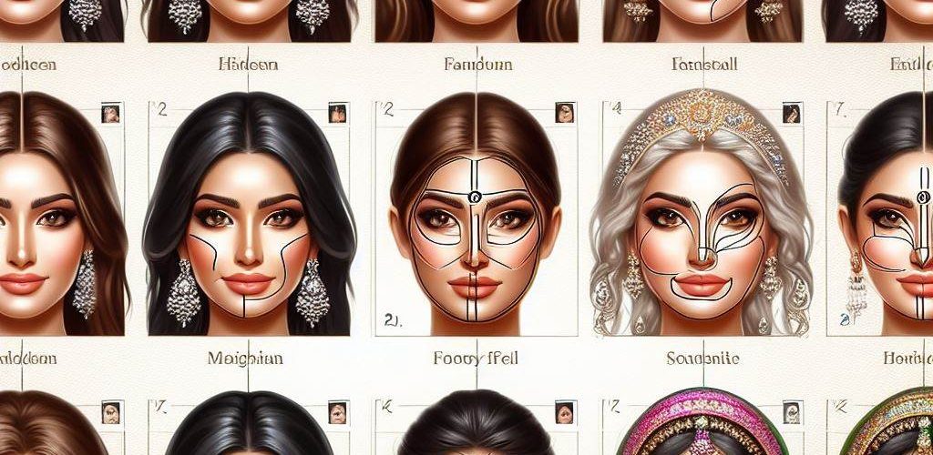 انواع فرم صورت و تاثیر آن در میکاپ عروس