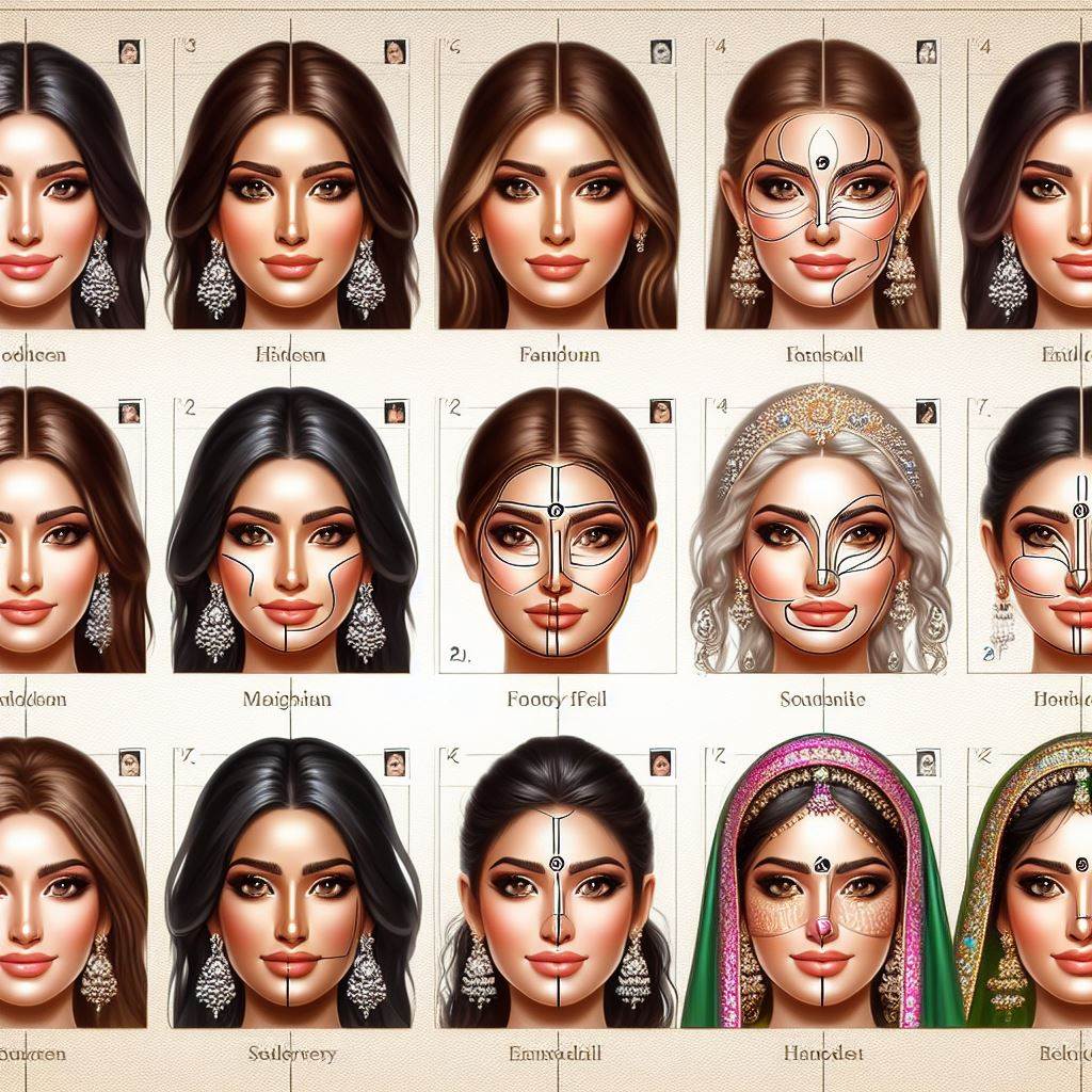 انواع فرم صورت و تاثیر آن در میکاپ عروس
